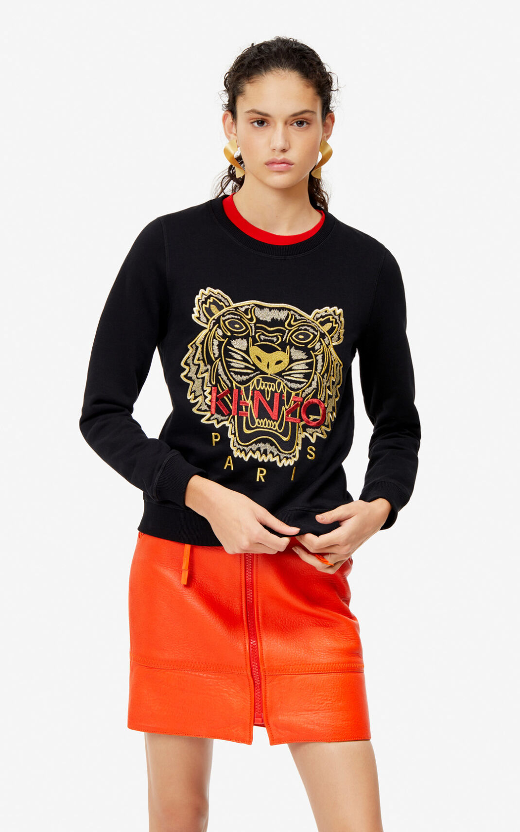 Sweat Kenzo Femme Tiger Noir IHLCP-3781